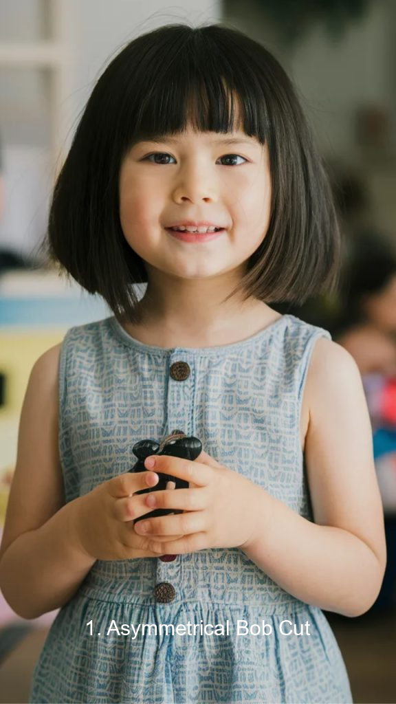 1. Asymmetrical Bob Cut