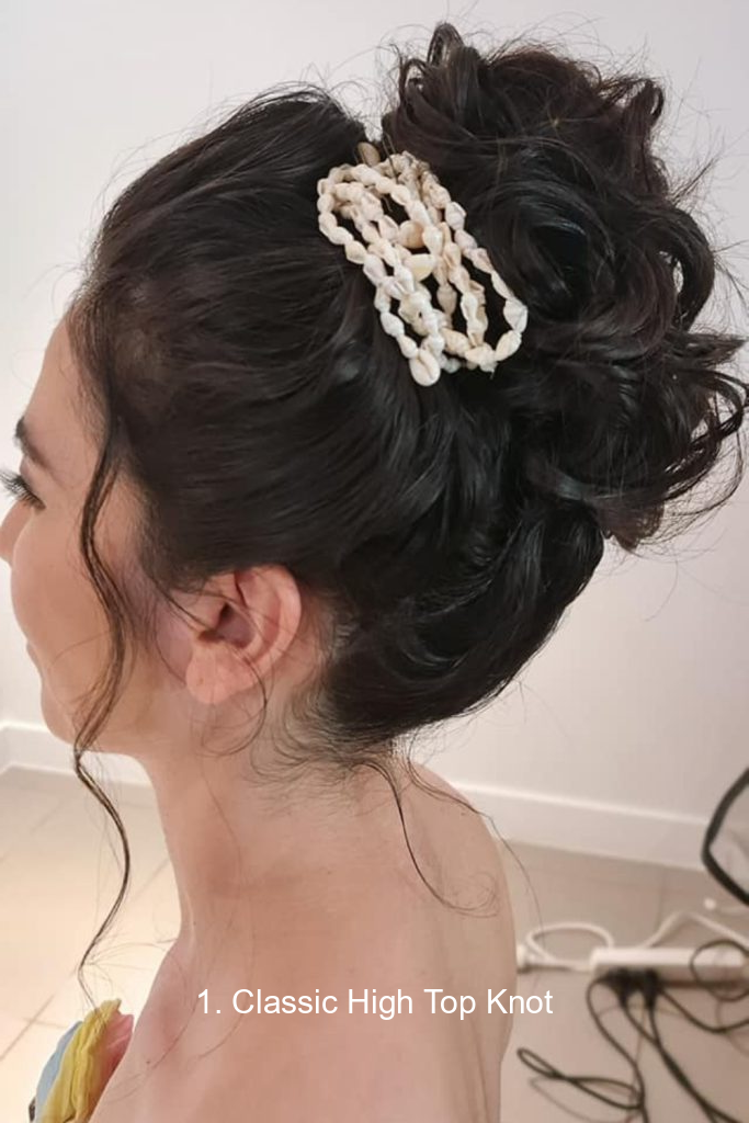 1. Classic High Top Knot