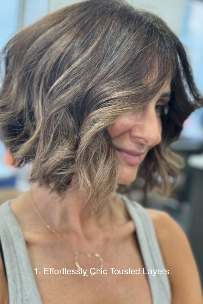 1. Effortlessly Chic Tousled Layers