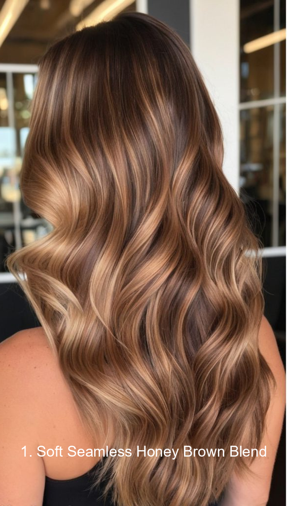 1. Soft Seamless Honey Brown Blend