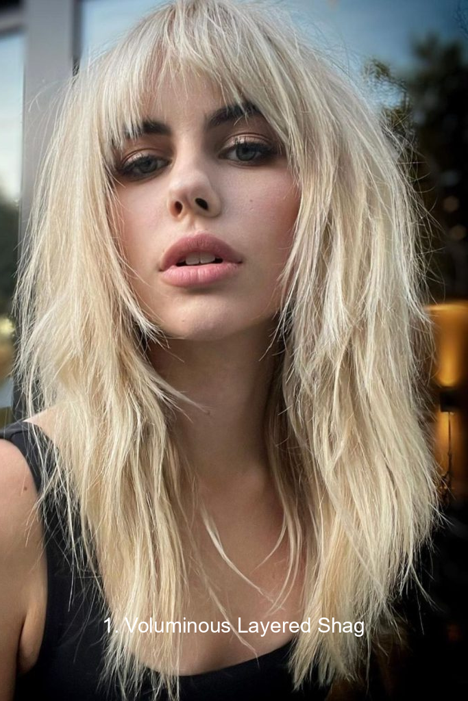 1. Voluminous Layered Shag