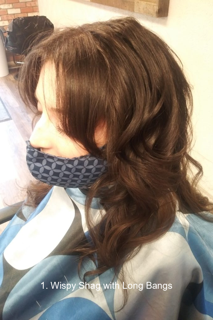 1. Wispy Shag with Long Bangs