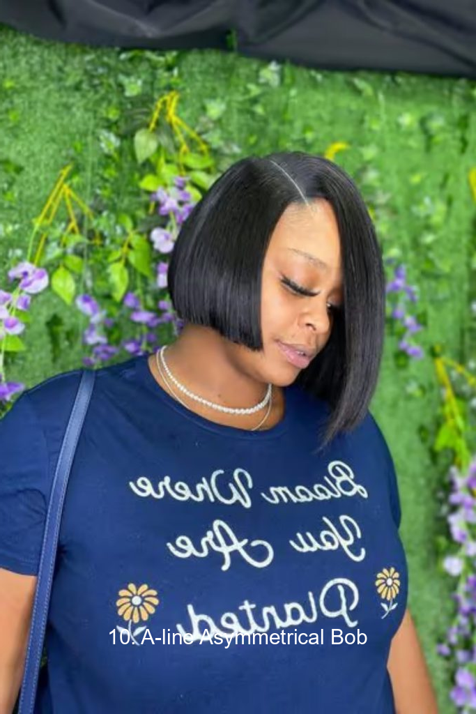 10. A-line Asymmetrical Bob