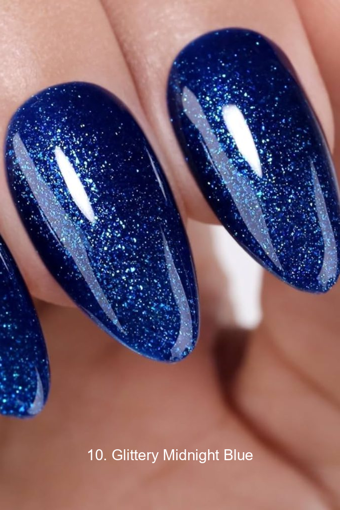 10. Glittery Midnight Blue