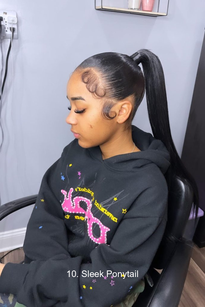 10. Sleek Ponytail
