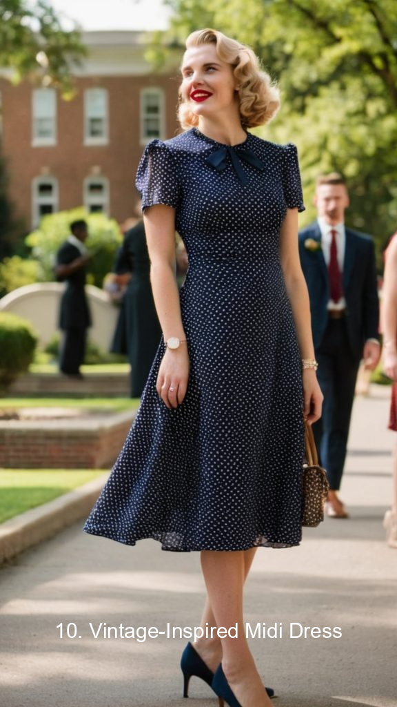 10. Vintage-Inspired Midi Dress