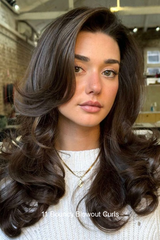 11.Bouncy Blowout Curls
