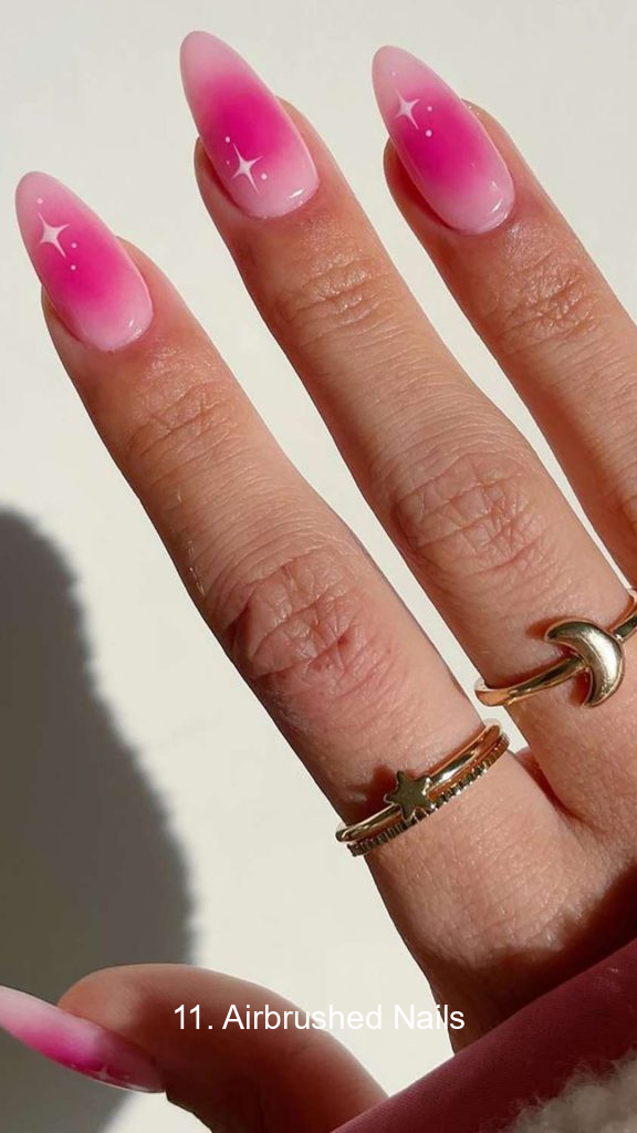 11. Airbrushed Nails