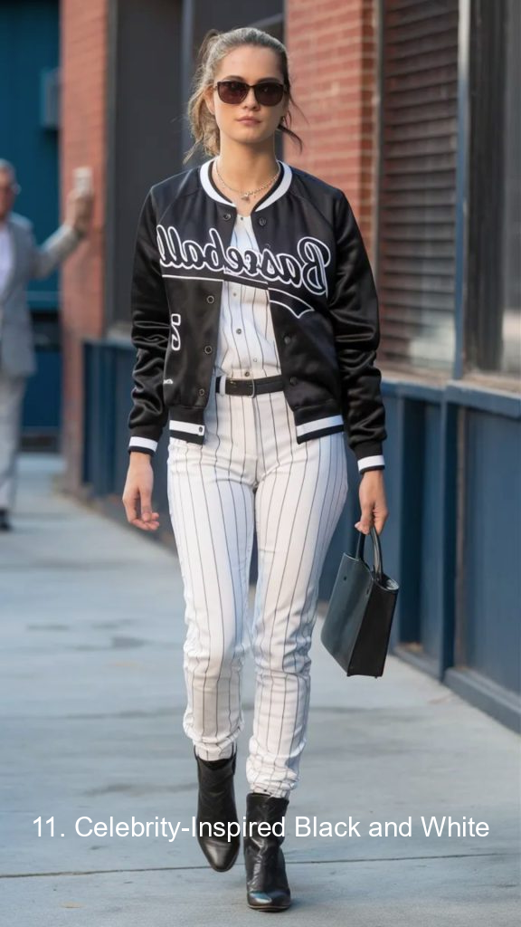 11. Celebrity-Inspired Black and White
