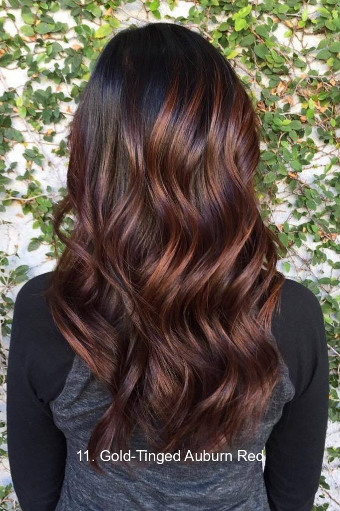 11. Gold-Tinged Auburn Red