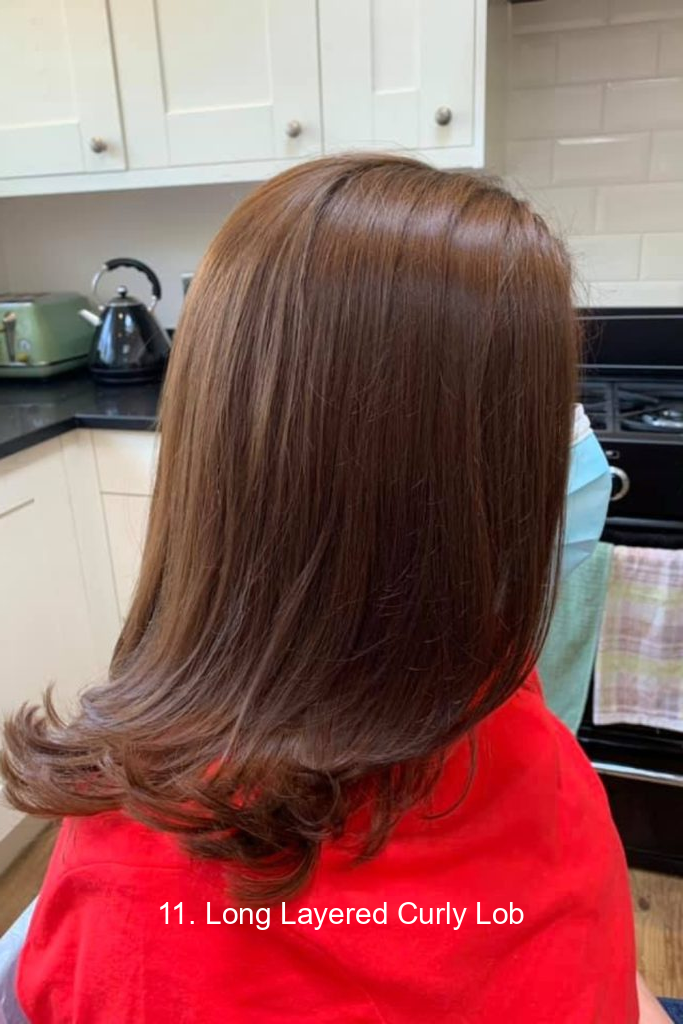 11. Long Layered Curly Lob