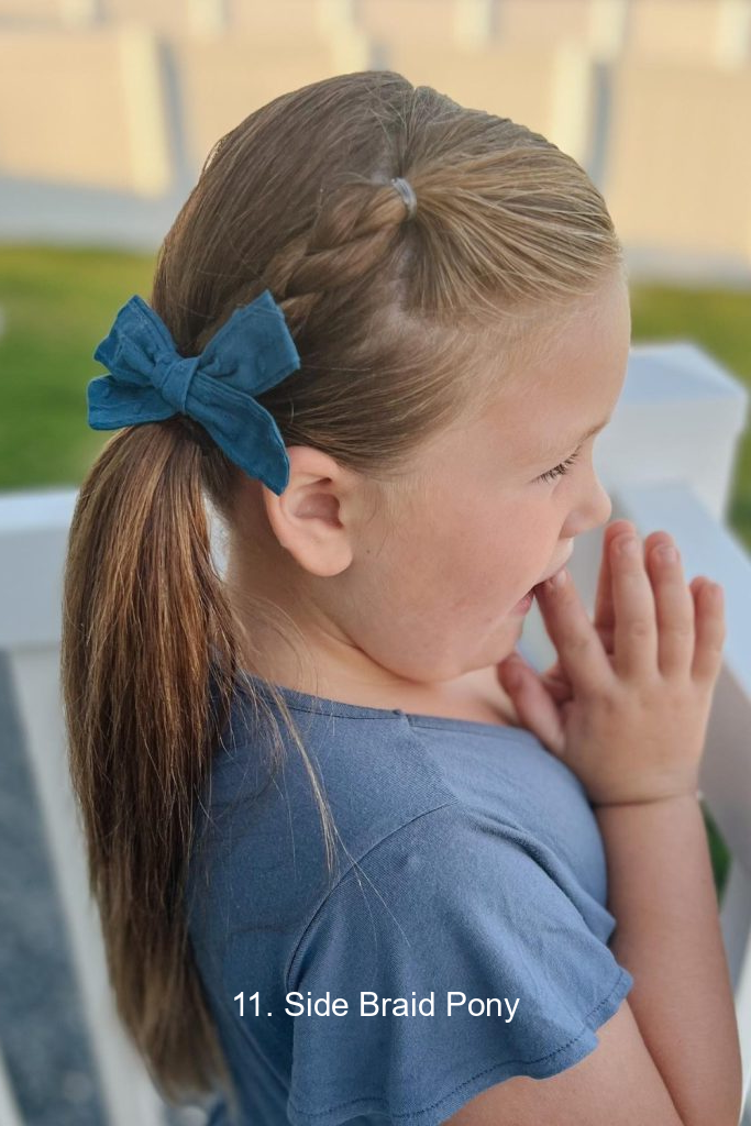 11. Side Braid Pony