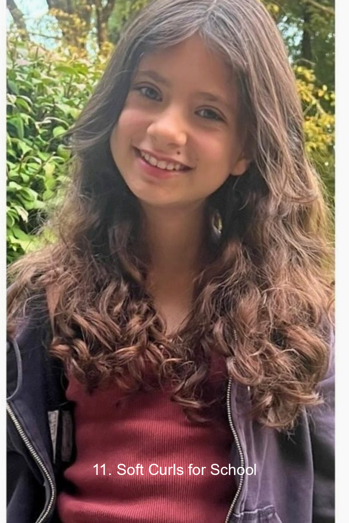 11. Soft Curls for School
