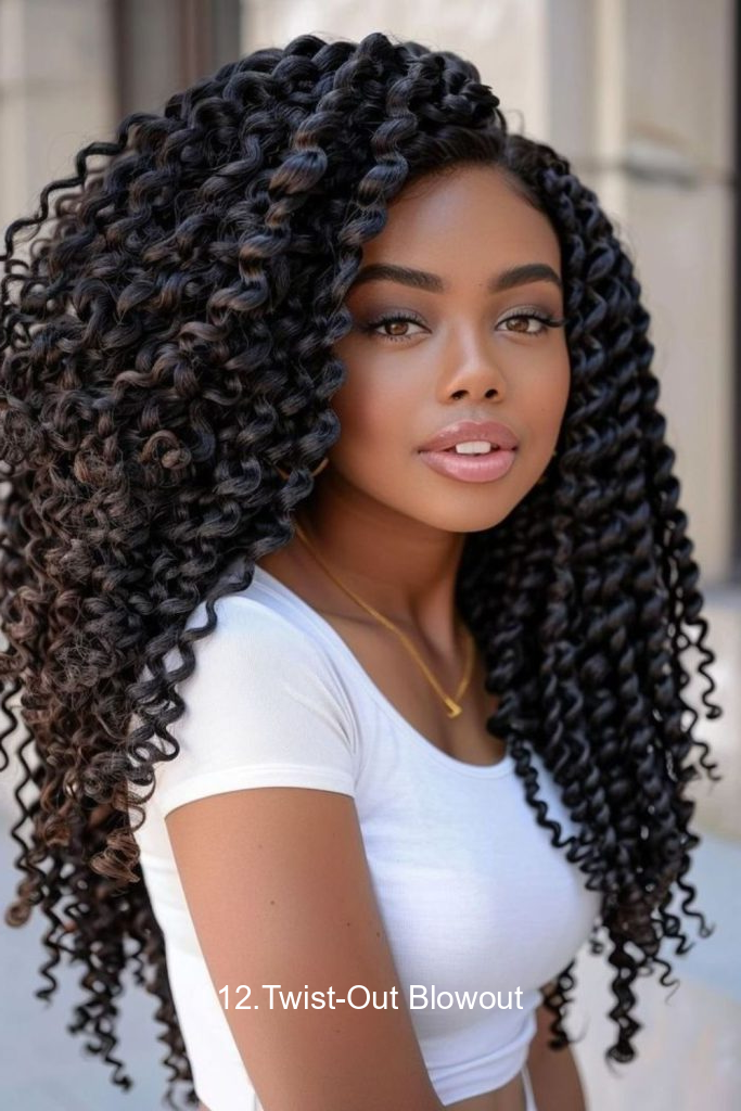 12.Twist-Out Blowout