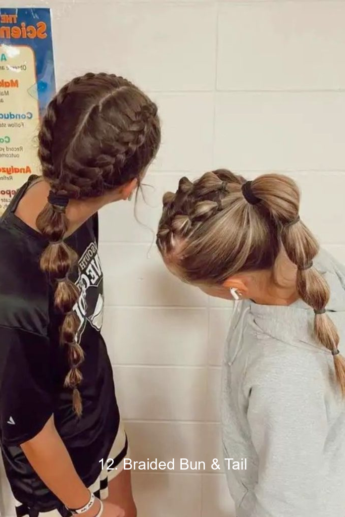 12. Braided Bun & Tail