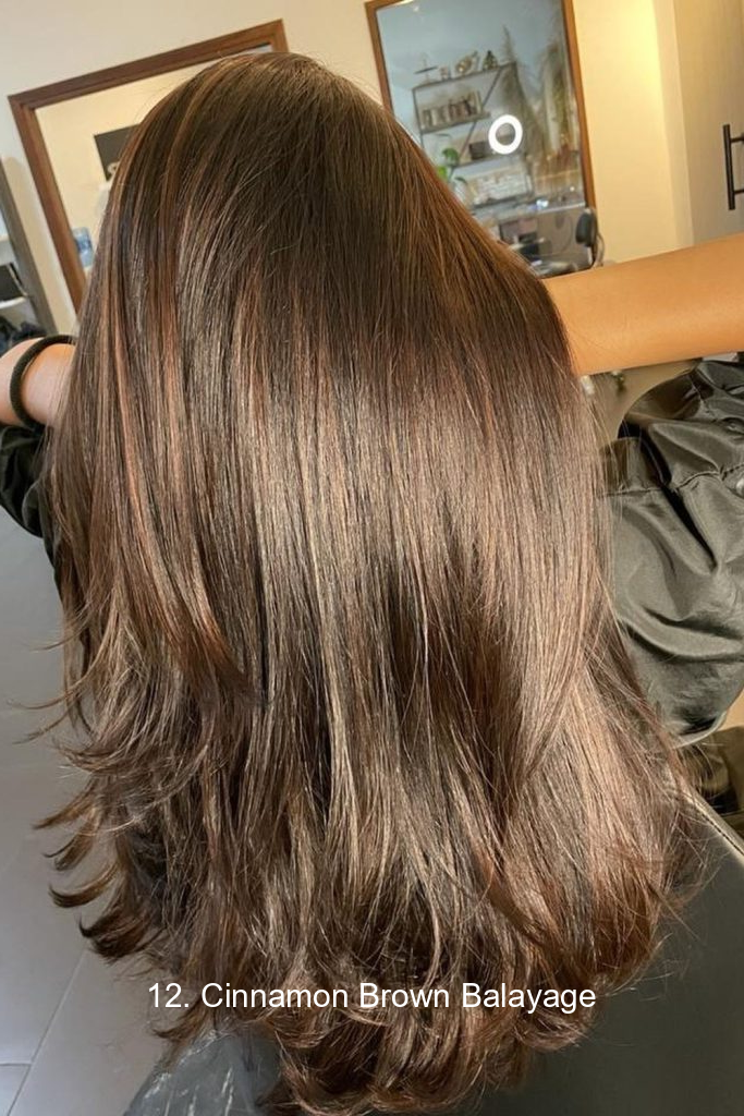 12. Cinnamon Brown Balayage