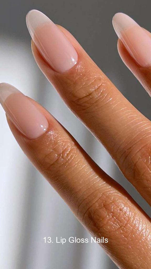13. Lip Gloss Nails