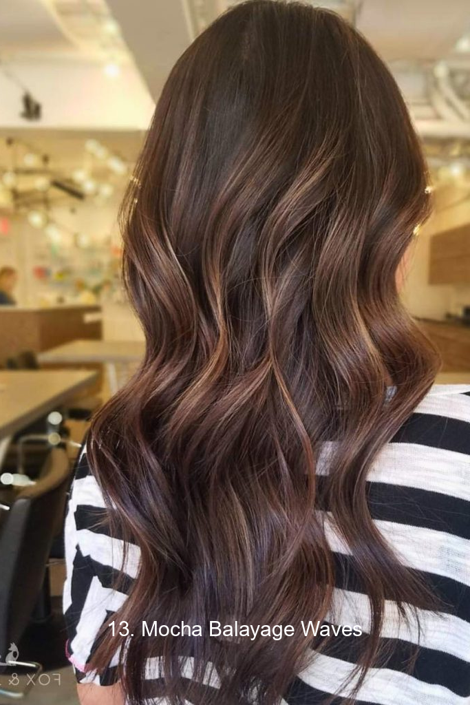13. Mocha Balayage Waves