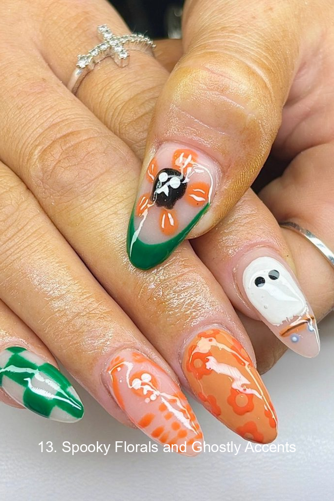 13. Spooky Florals and Ghostly Accents