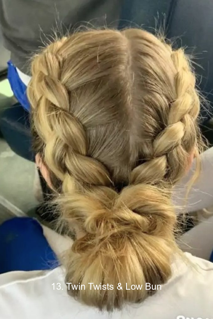 13. Twin Twists & Low Bun