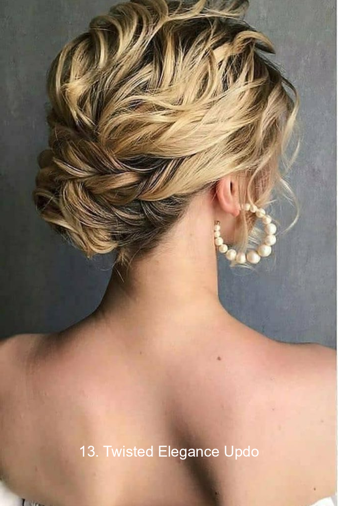 13. Twisted Elegance Updo