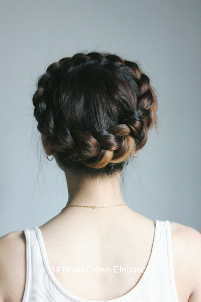 14.Braid Crown Elegance