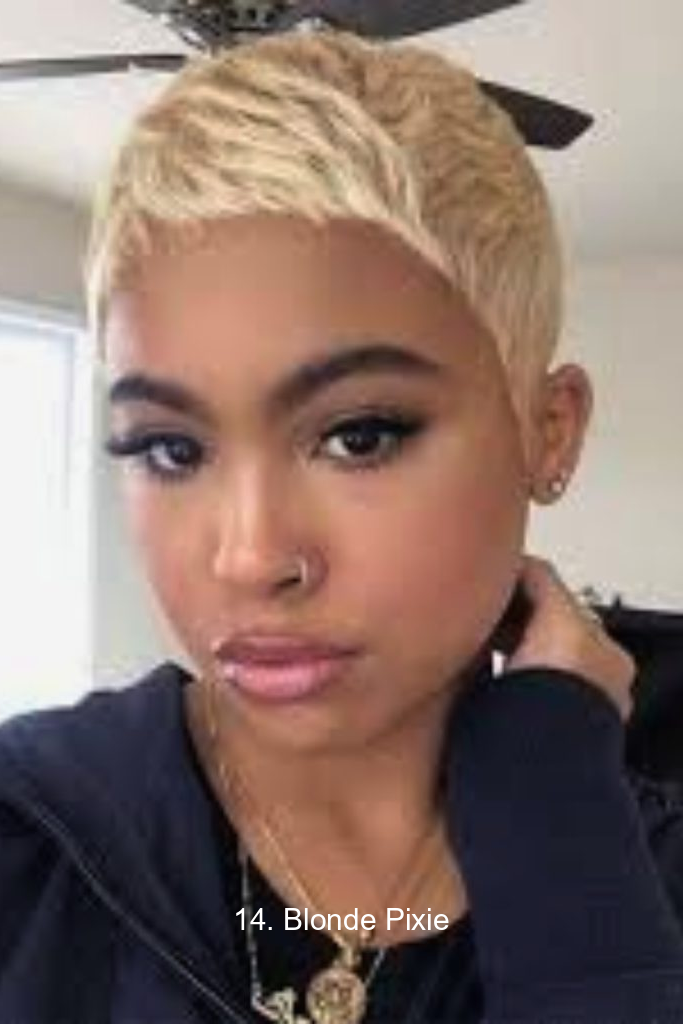 14. Blonde Pixie