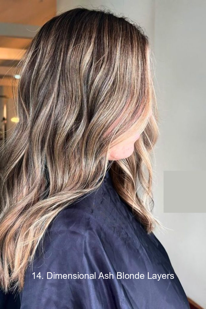 14. Dimensional Ash Blonde Layers