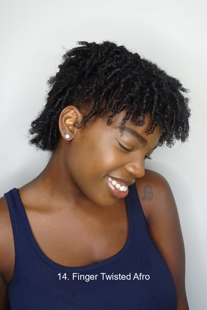 14. Finger Twisted Afro
