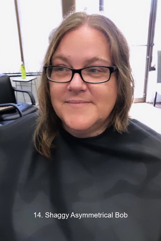 14. Shaggy Asymmetrical Bob