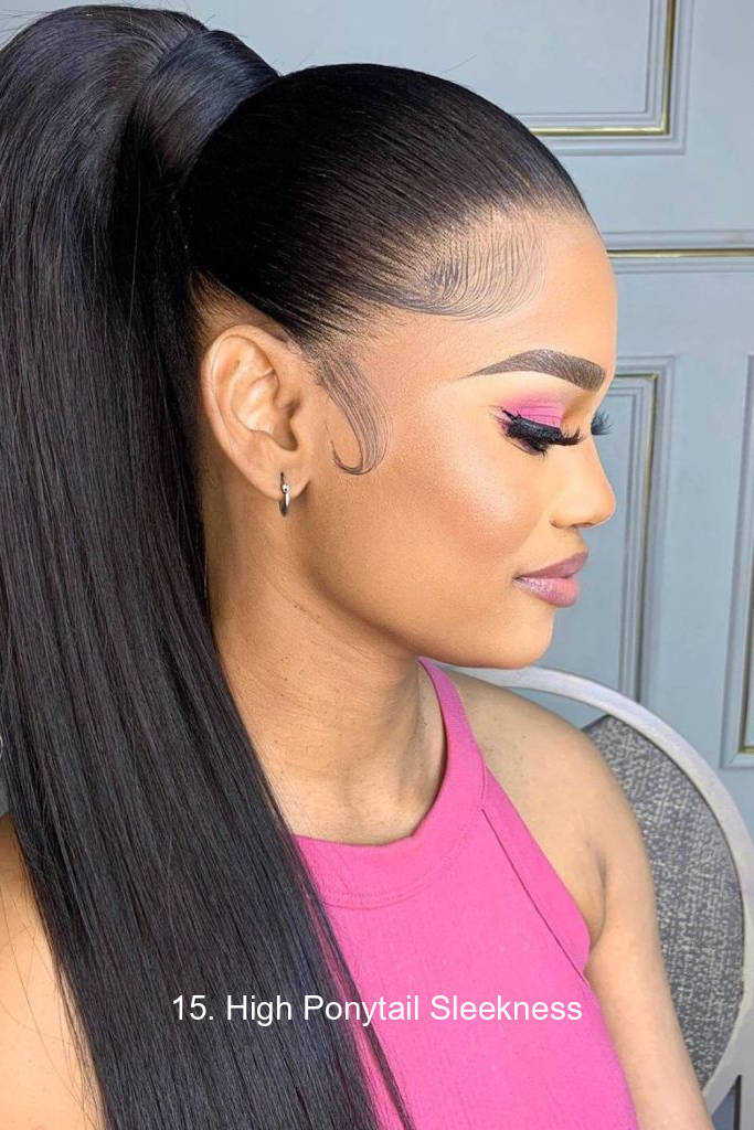 15. High Ponytail Sleekness