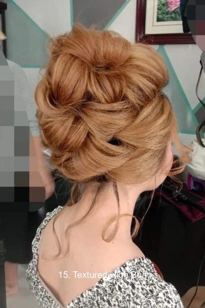 15. Textured High Bun