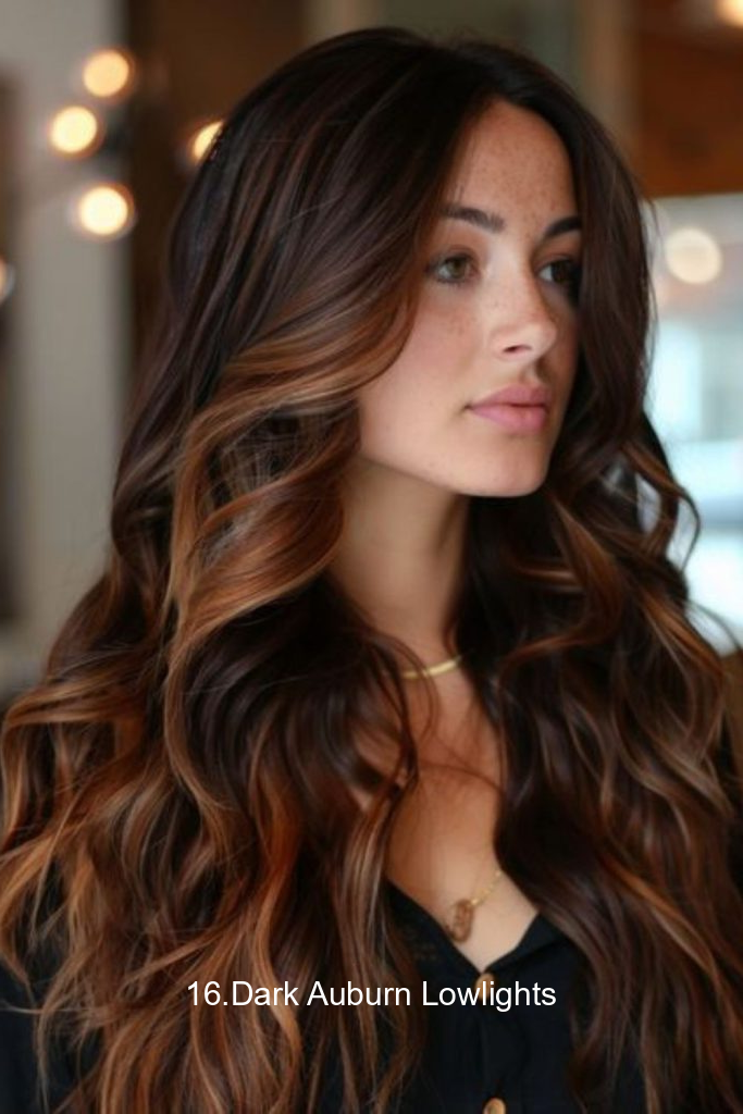 16.Dark Auburn Lowlights