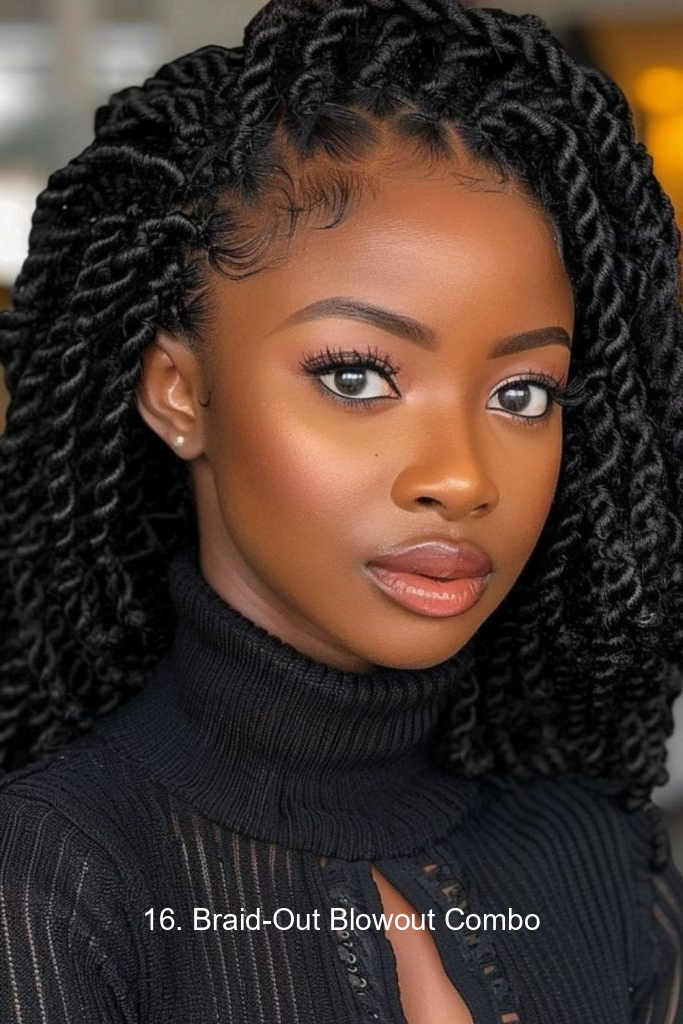 16. Braid-Out Blowout Combo