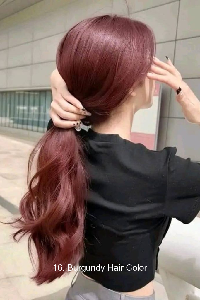 16. Burgundy Hair Color