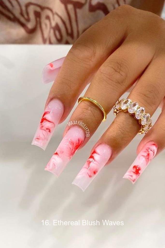 16. Ethereal Blush Waves