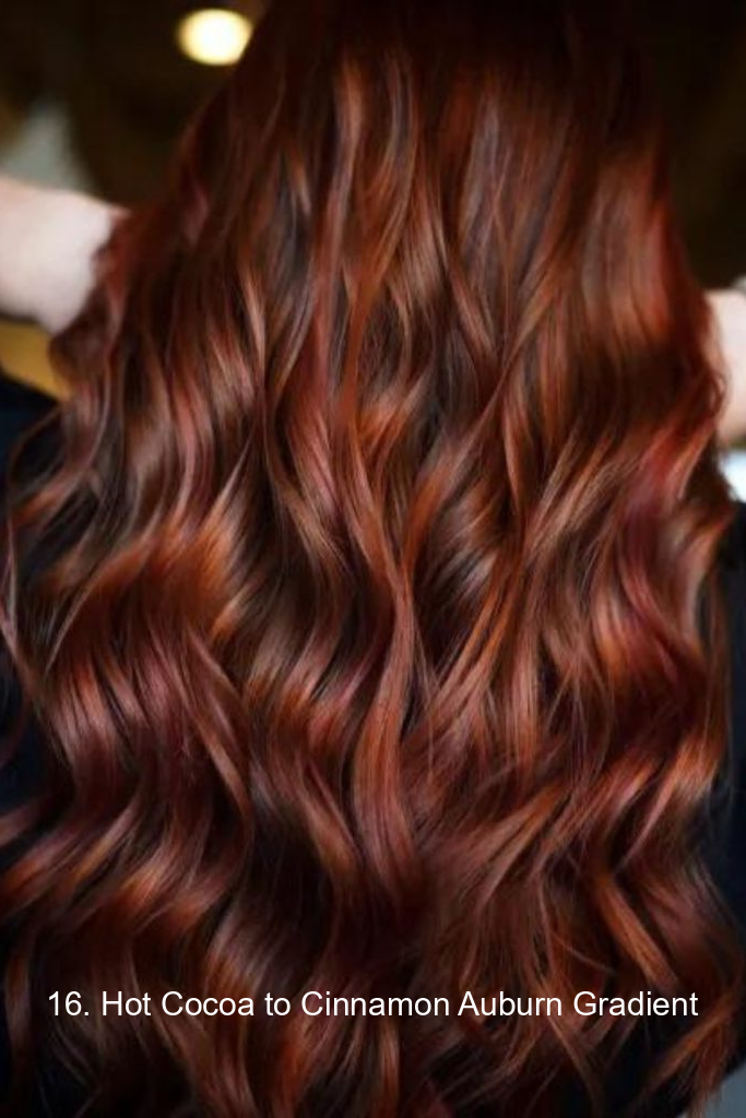 16. Hot Cocoa to Cinnamon Auburn Gradient