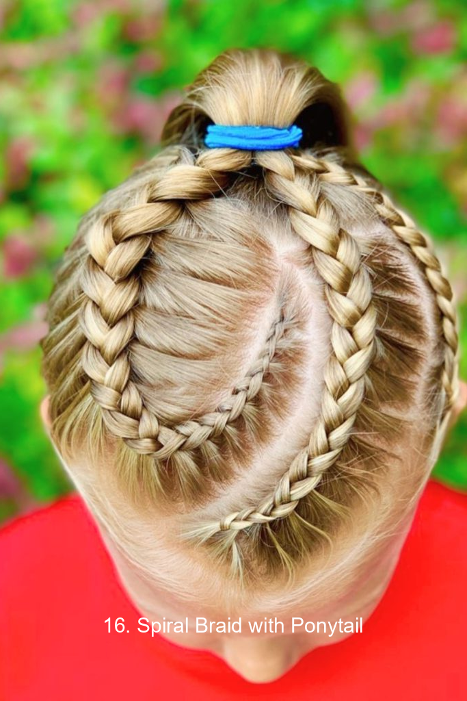 16. Spiral Braid with Ponytail