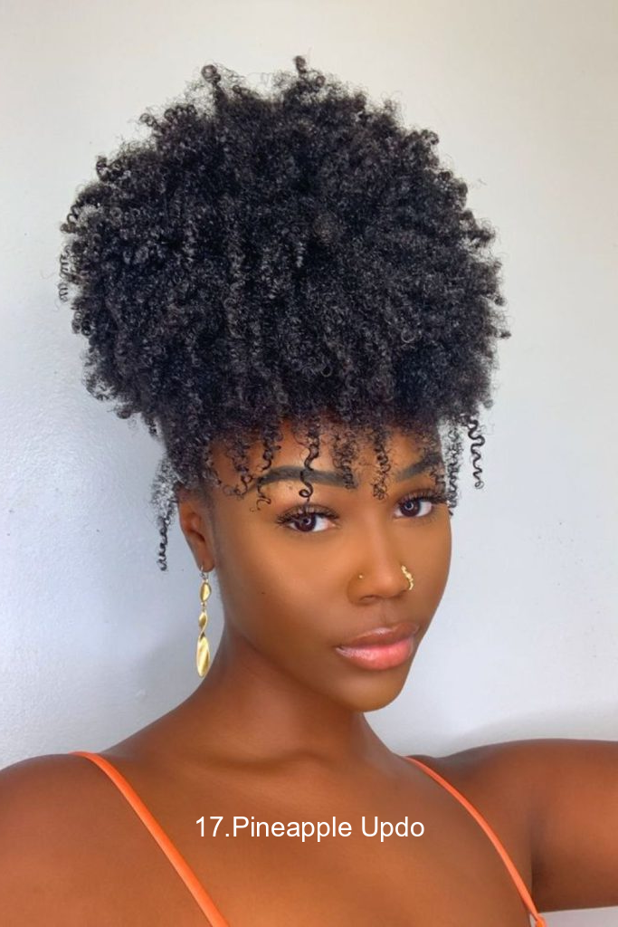 17.Pineapple Updo