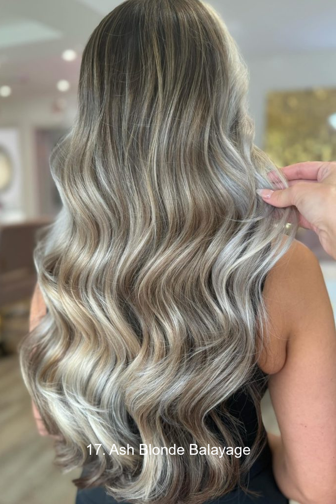 17. Ash Blonde Balayage