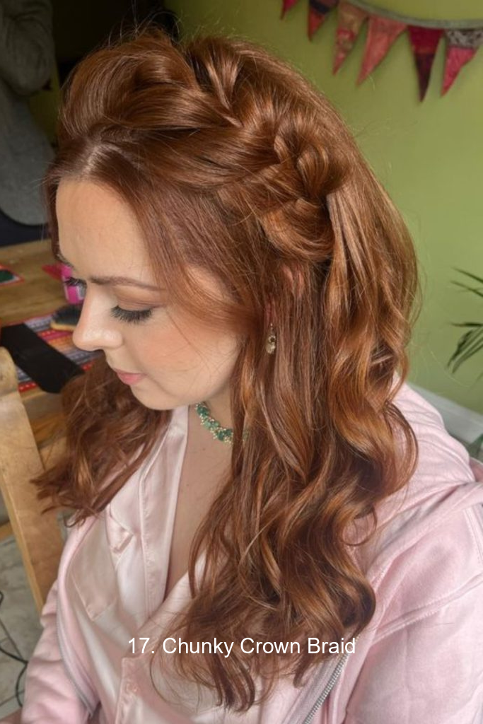 17. Chunky Crown Braid
