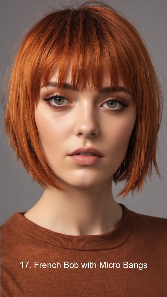 17. French Bob with Micro Bangs