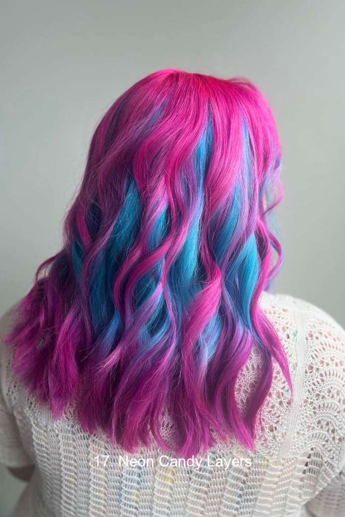17. Neon Candy Layers
