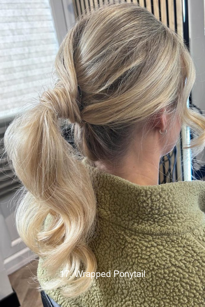 17. Wrapped Ponytail