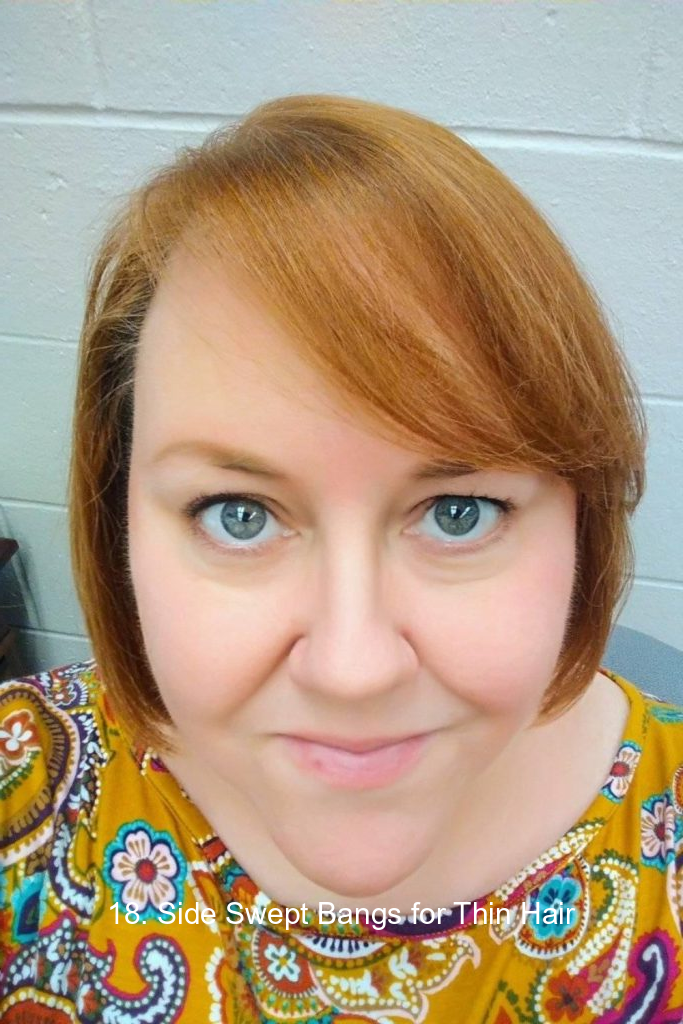 18. Side Swept Bangs for Thin Hair