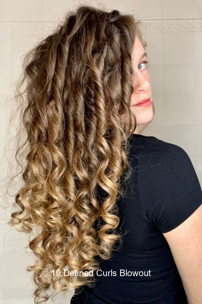 19.Defined Curls Blowout