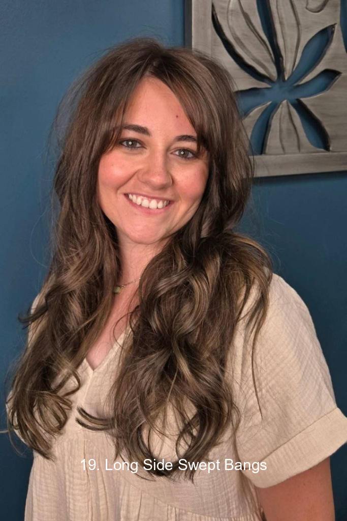 19. Long Side Swept Bangs