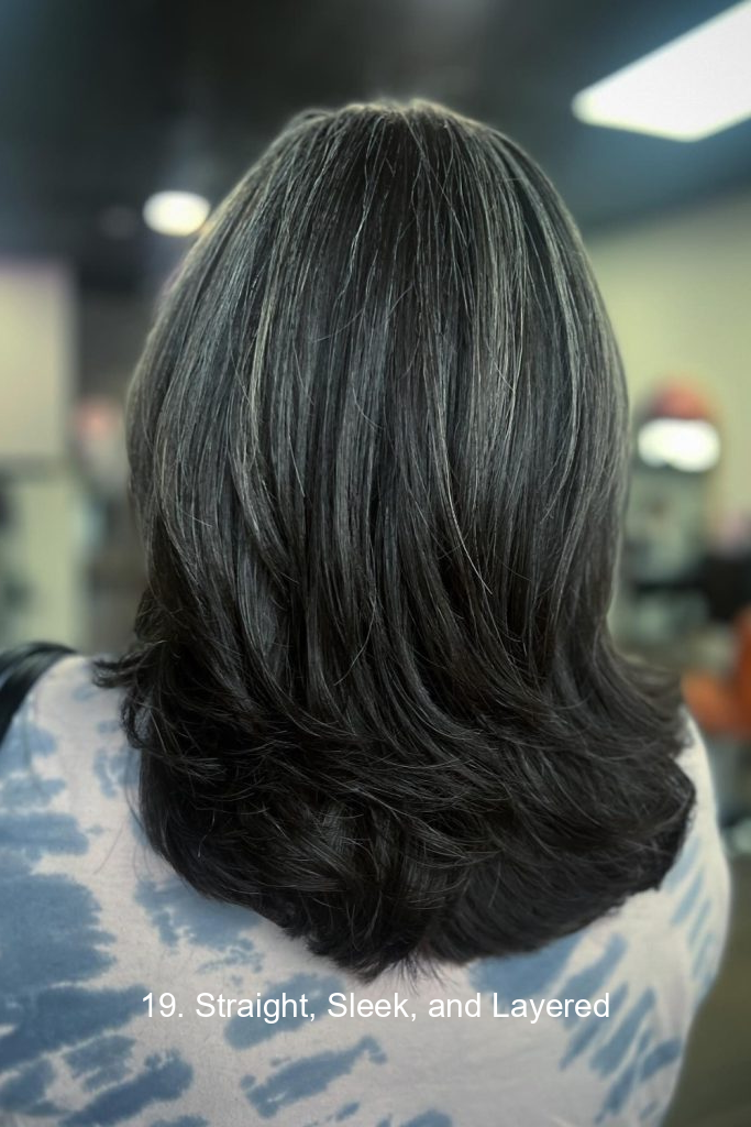 19. Straight, Sleek, and Layered
