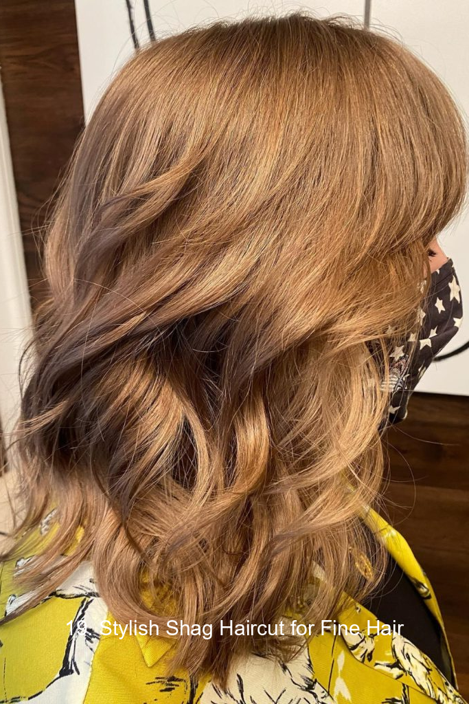 19. Stylish Shag Haircut for Fine Hair