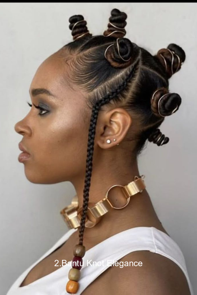 2.Bantu Knot Elegance